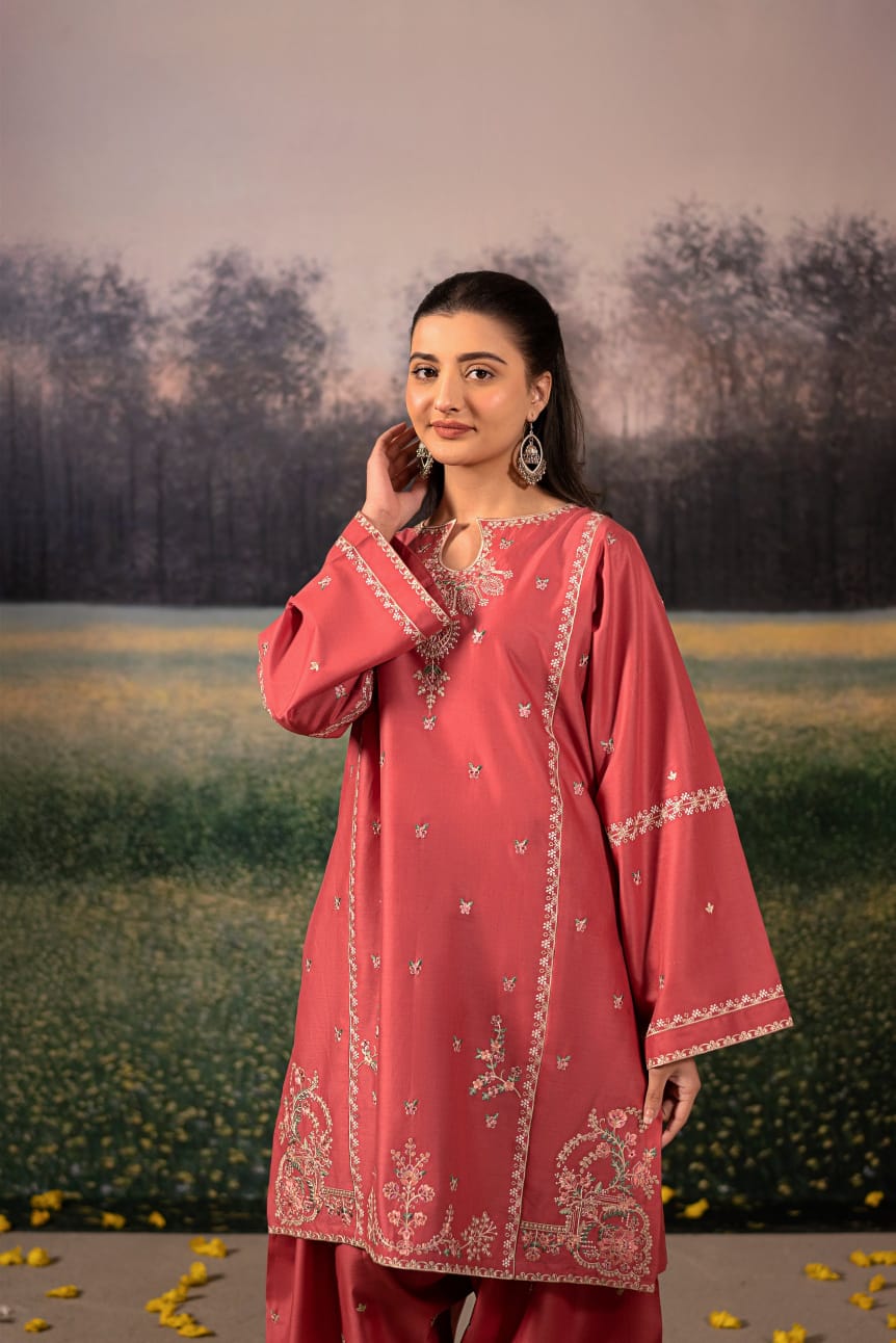 JANNAT EMBROIDERY 2PC FARSHI