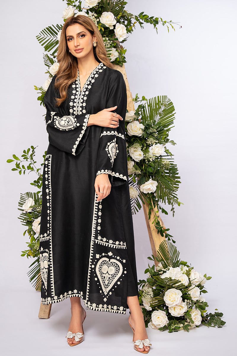 BLACK SPARKLE EMBROIDERY 2PC