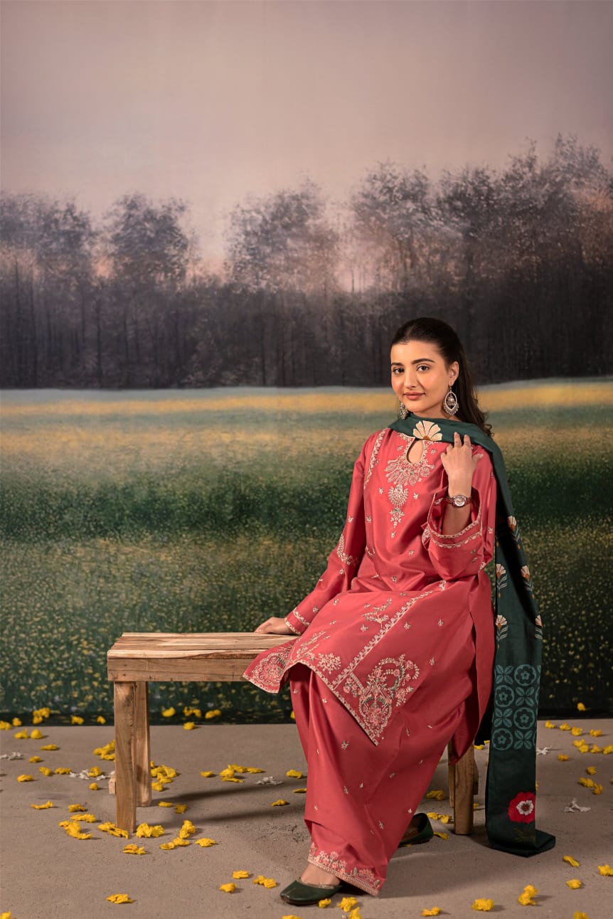 JANNAT EMBROIDERY 2PC FARSHI