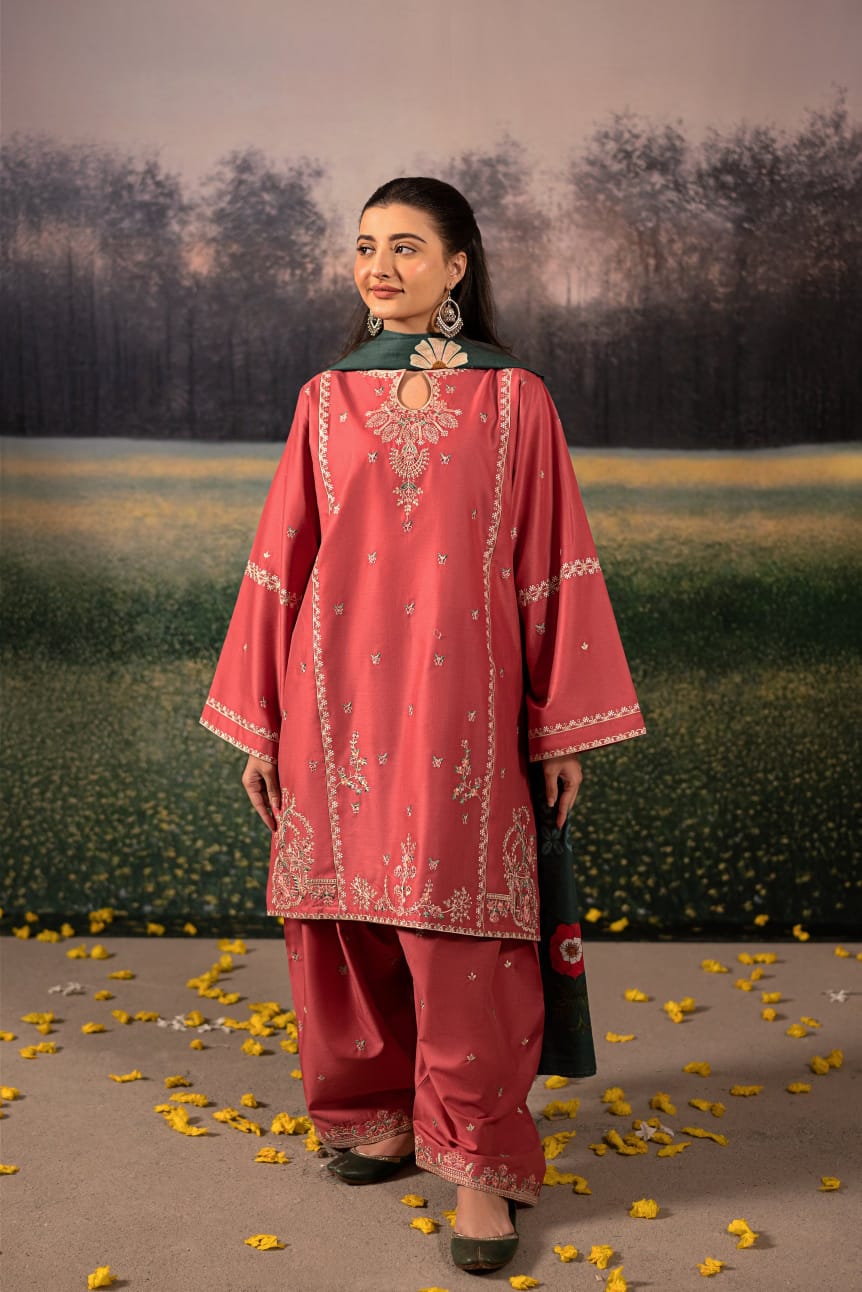 JANNAT EMBROIDERY 2PC FARSHI